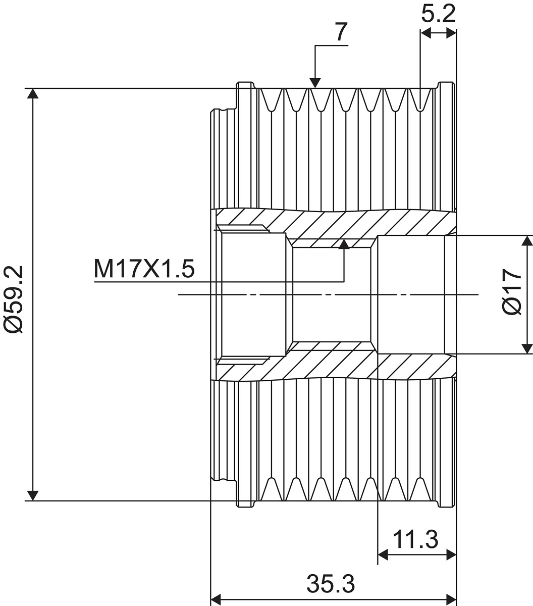 DISPOSITIVO RUOTA LIBERA ALTERNATORE